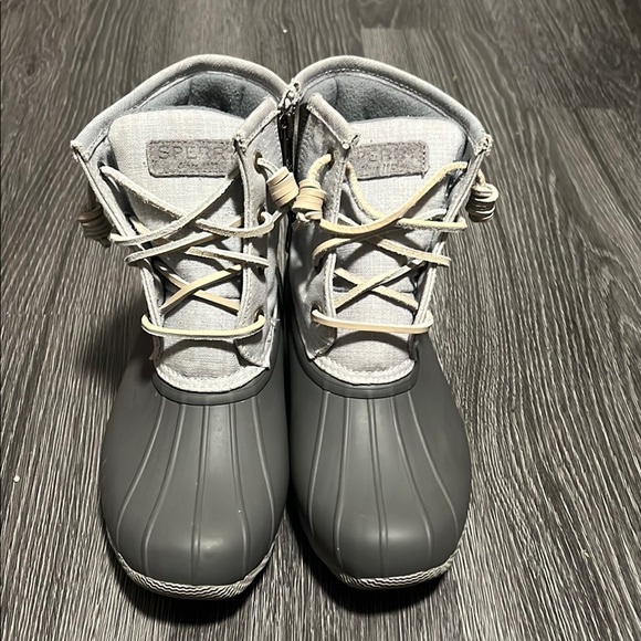 Sperry Gray Ankle Boots Waterproof Comfort - Picture 1 of 6
